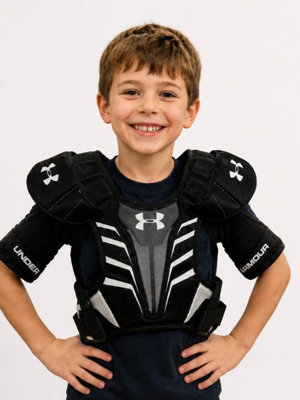 Under Armour Strategy 2 Lacrosse Shoulder Pads Youth XS Black NWT STG2SPM